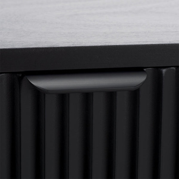 Safavieh Thurston 2-door Media Stand - Elegant Tv Cabinet For Stylish Living Spaces And Organized Entertainment Matte Black , Wood Med5712b