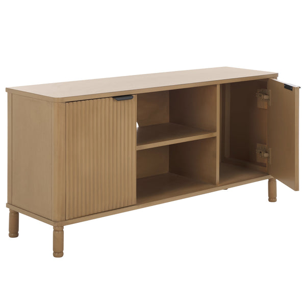 Safavieh Thurston 2-door Media Stand - Elegant Tv Cabinet For Stylish Living Spaces And Organized Entertainment Desert Brown Wood Med5712c