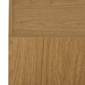Safavieh Oona Slatted Oak Media Stand with Five Shelves and Drawer for Living Room Oak / Black MED5903A-2BX