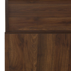 Safavieh Oona Slatted Oak Media Stand with Five Shelves and Drawer for Living Room Natural MED5903B-2BX