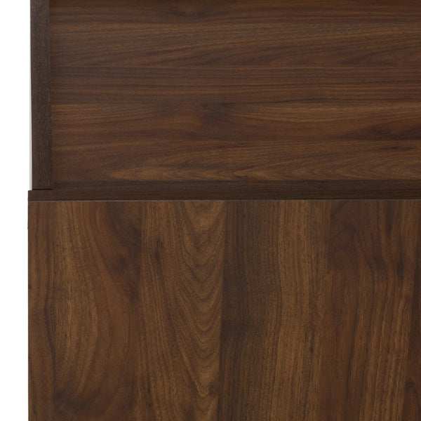 Safavieh Oona Slatted Oak Media Stand with Five Shelves and Drawer for Living Room Natural MED5903B-2BX