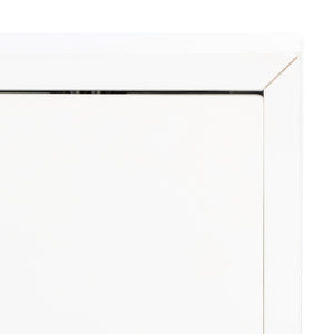 Safavieh Ligia Contemporary Media Stand With Cable Management And Brass Accents For Organized Entertainment Areas White MED6400A