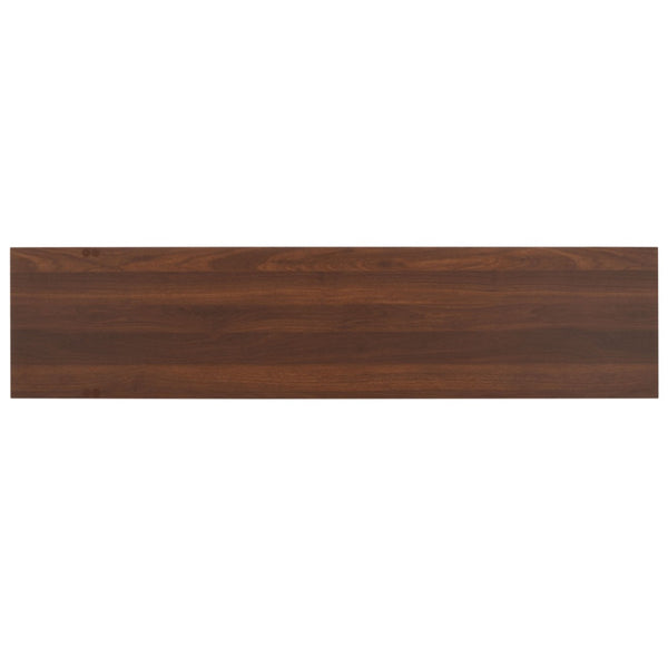 Safavieh Jarrett Large Media Stand – Modern Walnut Console With Zigzag Design & Black Metal Accents For Storage MED9300A