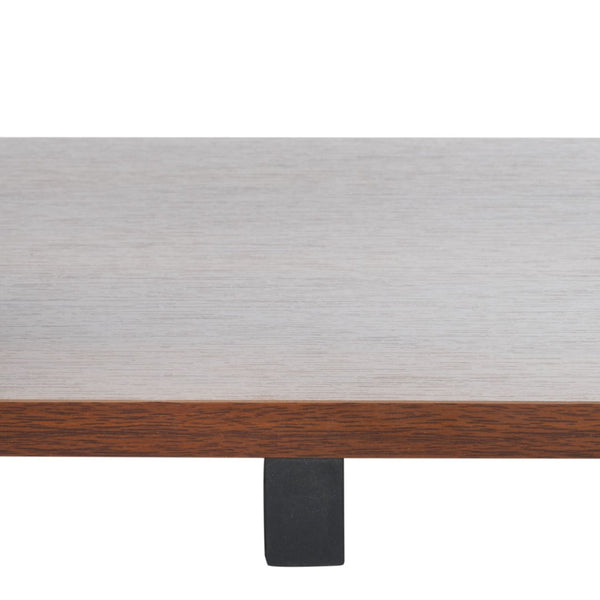 Safavieh Jarrett Small Media Stand - Modern Zigzag Design With Open Shelving For Stylish Living Room Storage Walnut / Black MED9301A