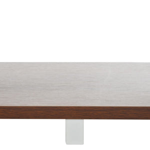 Safavieh Jarrett Small Media Stand - Modern Zigzag Design With Open Shelving For Stylish Living Room Storage Walnut / White MED9301B