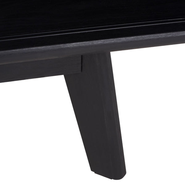 Safavieh Aurelio Vintage-Inspired Media Stand With Two Shelves And Smart Cable Management For Modern Living Black MED9600B