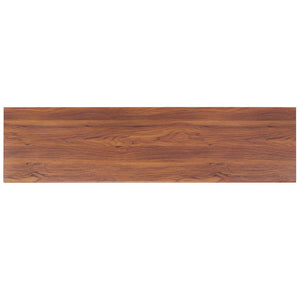 Safavieh Esma Stylish Media Stand With Retro Design, Two Shelves, And Cable Management For Modern Spaces Walnut MED9601A