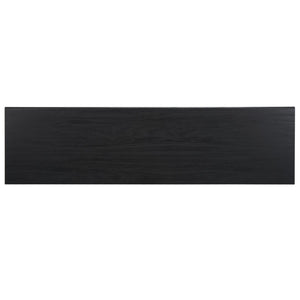 Safavieh Esma Stylish Media Stand With Retro Design, Two Shelves, And Cable Management For Modern Spaces Black MED9601B