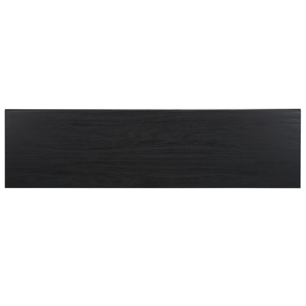 Safavieh Esma Stylish Media Stand With Retro Design, Two Shelves, And Cable Management For Modern Spaces Black MED9601B