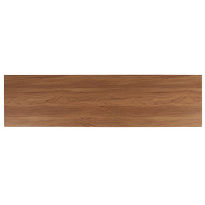Safavieh Esma Stylish Media Stand With Retro Design, Two Shelves, And Cable Management For Modern Spaces Oak MED9601D