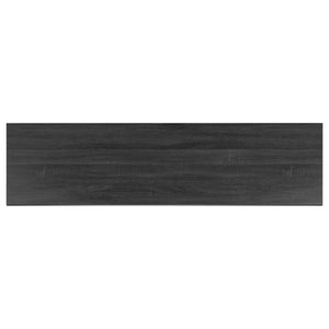 Safavieh Esma Stylish Media Stand With Retro Design, Two Shelves, And Cable Management For Modern Spaces Distressed Black MED9601E