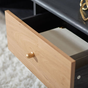 Safavieh Beatrix Retro-Modern Media Stand With 2 Drawers & Open Shelf - Stylish Storage For Any Space MED9607A