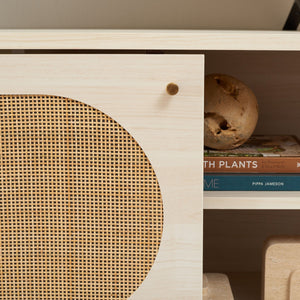 Safavieh Claude 1 Door 2 Shelf Media Stand XII23 White Wood MED9609C