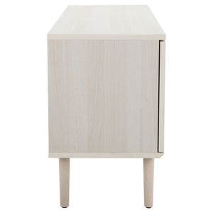 Safavieh Claude 1 Door 2 Shelf Media Stand XII23 White Wood MED9609C