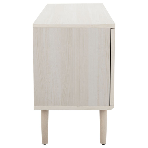 Safavieh Claude 1 Door 2 Shelf Media Stand XII23 White Wood MED9609C