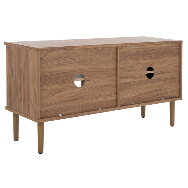 Safavieh Claude 1 Door 2 Shelf Media Stand XII23 Oak Wood MED9609D