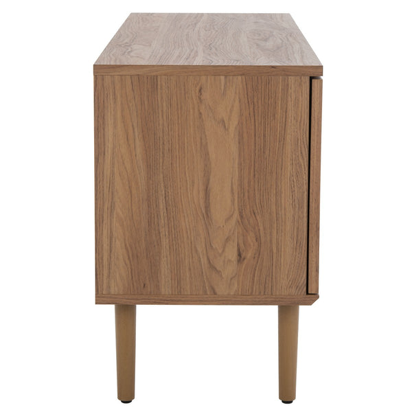 Safavieh Claude 1 Door 2 Shelf Media Stand XII23 Oak Wood MED9609D