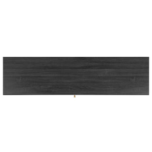 Safavieh Claude 1 Door 2 Shelf Media Stand XII23 Distressed Black Wood MED9609E