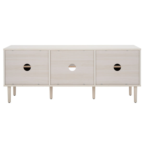 Safavieh Claude 2 Door 2 Shelf Media Stand XII23 White Wood MED9610C