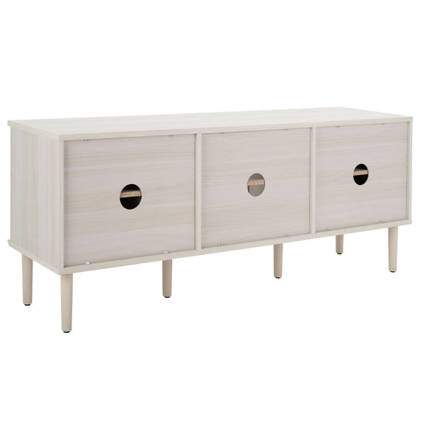 Safavieh Claude 2 Door 2 Shelf Media Stand XII23 White Wood MED9610C