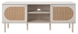 Safavieh Claude 2 Door 2 Shelf Media Stand XII23 White Wood MED9610C