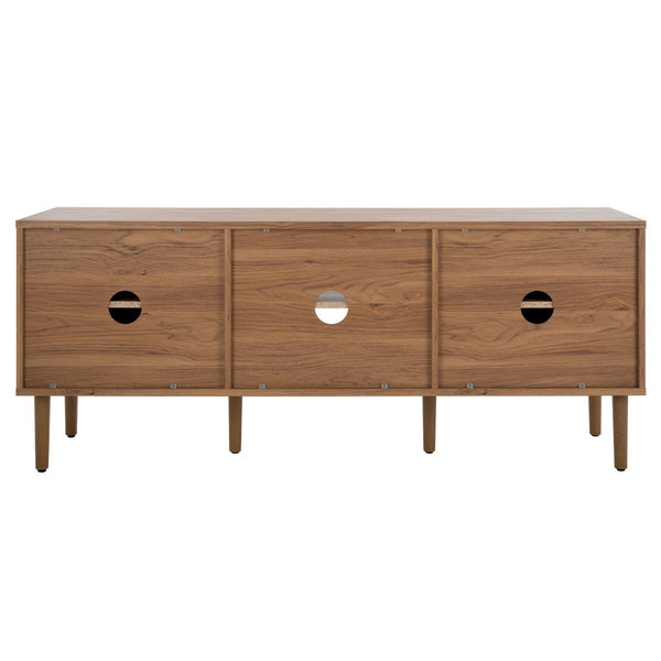 Safavieh Claude 2 Door 2 Shelf Media Stand XII23 Oak Wood MED9610D