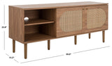 Safavieh Claude 2 Door 2 Shelf Media Stand XII23 Oak Wood MED9610D