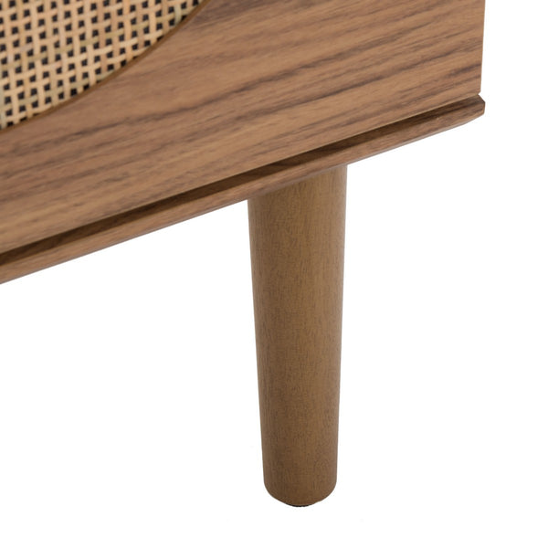 Safavieh Claude 2 Door 2 Shelf Media Stand XII23 Oak Wood MED9610D