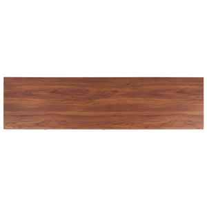 Safavieh Alatar Stylish 3-Drawer Media Stand With Open Shelf For Organized Storage And Timeless Appeal Walnut MED9613A