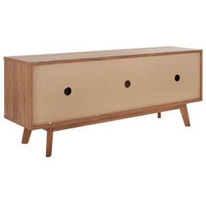 Safavieh Alatar Stylish 3-Drawer Media Stand With Open Shelf For Organized Storage And Timeless Appeal Oak MED9613D