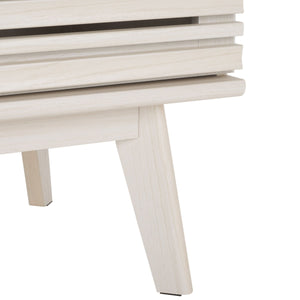 Safavieh Atlantes 4 Door 4 Shelf Media Stand White Particle Board/ Mdf/ Honeycomb/ Solid Wood MED9614C-2BX