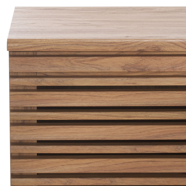 Safavieh Atlantes 4 Door 4 Shelf Media Stand Oak Particle Board/ Mdf/ Honeycomb/ Solid Wood MED9614D-2BX