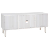 Safavieh Ophelia 2 Door 2 Shelf Media Stand  White  Pb / Mdf/ Rattan / Rubber Wood MED9615C