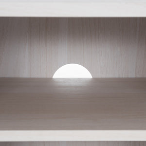 Safavieh Ophelia 2 Door 2 Shelf Media Stand  White  Pb / Mdf/ Rattan / Rubber Wood MED9615C