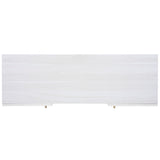 Safavieh Ophelia 2 Door 2 Shelf Media Stand  White  Pb / Mdf/ Rattan / Rubber Wood MED9615C