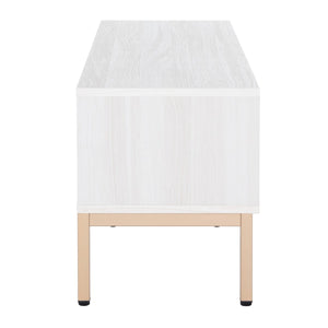 Safavieh Lylia 1 Door Media Stand White Wood MED9617C
