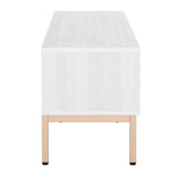 Safavieh Lylia 1 Door Media Stand White Wood MED9617C