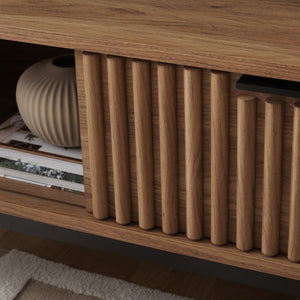 Safavieh Lylia 1 Door Media Stand Oak  Wood MED9617D