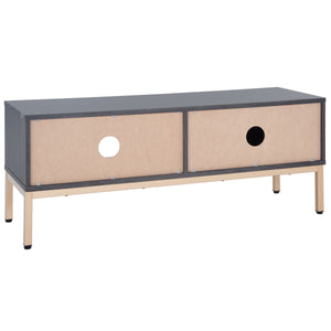 Safavieh Lylia 1 Door Media Stand Distressed Black Wood MED9617E