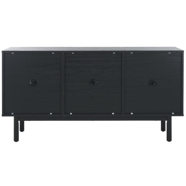 Safavieh Aino 3 Door Sideboard / Media Stand Black 53.6" x 19.3" x 29.6"