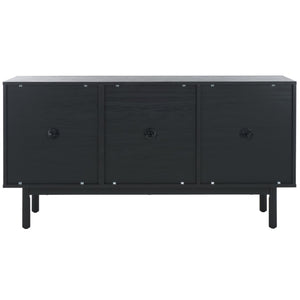 Safavieh Aino 3 Door Sideboard / Media Stand Black 53.6" x 19.3" x 29.6"