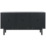 Safavieh Aino 3 Door Sideboard / Media Stand Black 53.6" x 19.3" x 29.6"