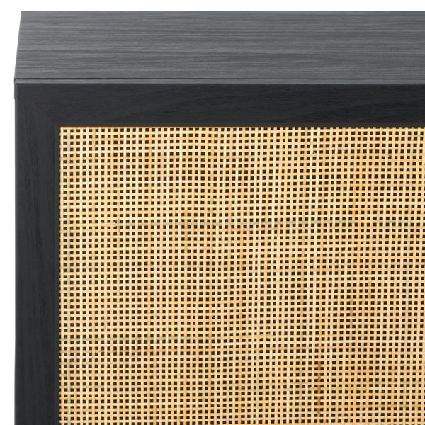 Safavieh Aino 3 Door Sideboard / Media Stand Black 53.6" x 19.3" x 29.6"