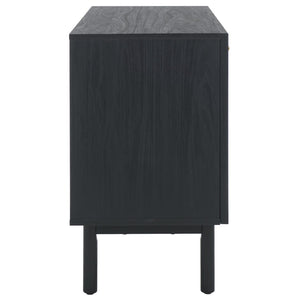 Safavieh Aino 3 Door Sideboard / Media Stand Black 53.6" x 19.3" x 29.6"
