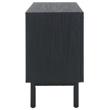 Safavieh Aino 3 Door Sideboard / Media Stand Black 53.6" x 19.3" x 29.6"