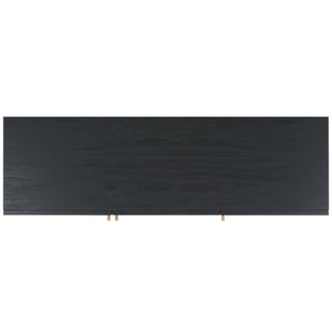 Safavieh Aino 3 Door Sideboard / Media Stand Black 53.6" x 19.3" x 29.6"