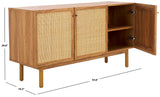 Safavieh Aino 3 Door Sideboard / Media Stand Oak 53.6" x 19.3" x 29.6"