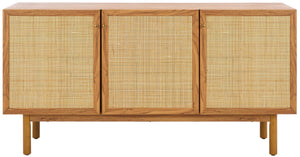 Safavieh Aino 3 Door Sideboard / Media Stand Oak 53.6" x 19.3" x 29.6"