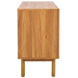 Safavieh Aino 3 Door Sideboard / Media Stand Oak 53.6" x 19.3" x 29.6"