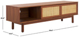 Safavieh Aino 2 Door Media Stand Walnut MED9619A